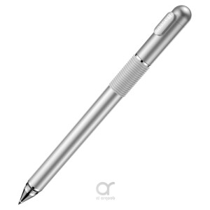 Baseus Golden Cudgel Double-sided Capacitive Stylus with Precision Disc and Gel Pen silver