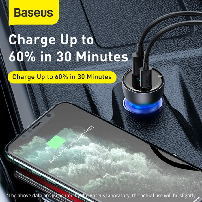 Baseus 65w Gan5 Charger Quick Charge 4.0 3.0 Type C Pd Usb Charger