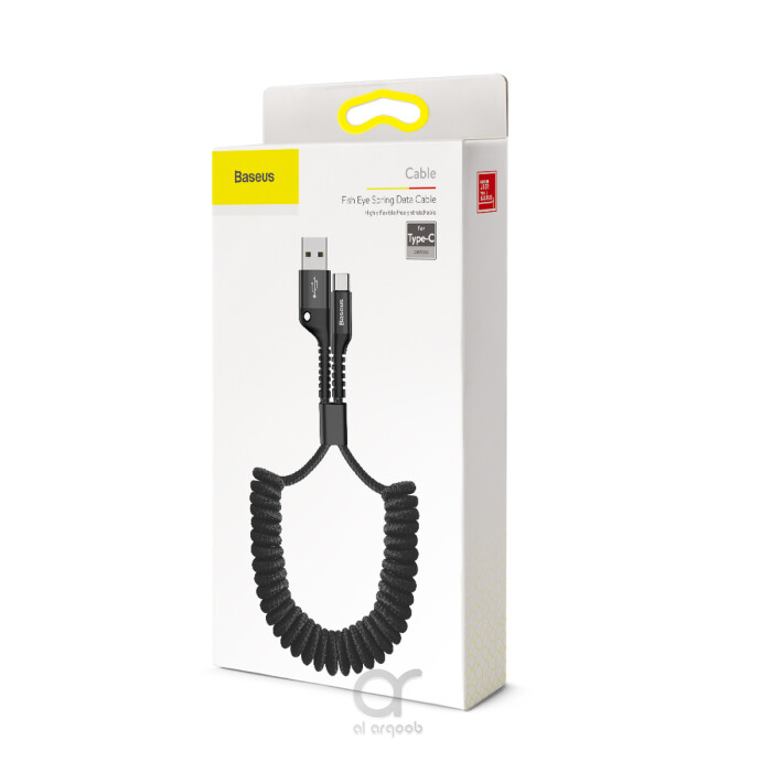 Baseus Fish Eye USB-C Spring Cable 2A 3.3 ft