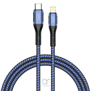 BRAVE 30W Nylon Braided Data Cable Type-C to Lightning Cable