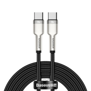 Baseus Cafule Series Metal Data Cable Type-C to Type-C 100W (2m) Black