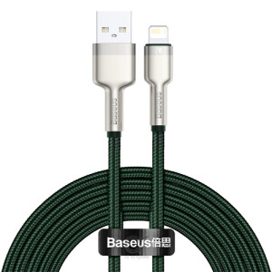 Baseus Cafule Series Metal Data Cable USB to IP 2.4A (2m) Green
