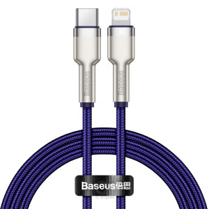 Baseus Cafule Series Metal Data Cable USB to IP PD 20W (1m) Purple
