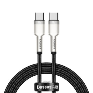 Baseus Cafule Series Metal Data Cable Type-C to Type-C 100W (1M)  Black