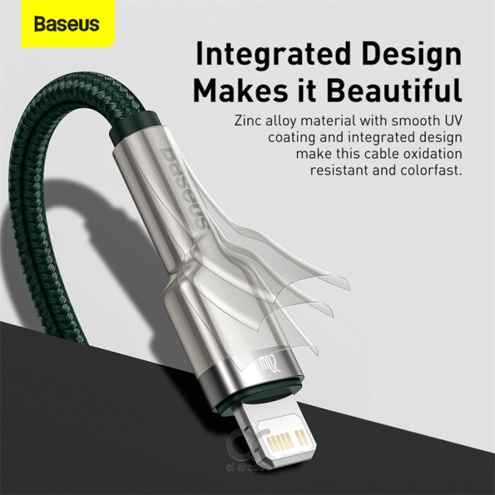 Baseus Cafule Series Metal Data Cable Type-C to Lightning iPhone PD 20W 2m - Green