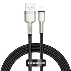 Baseus Cafule Series كابل بيانات معدني USB إلى IP 2.4A (1 متر) أسود