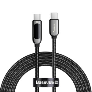 Baseus Display Fast Charging Data Cable Type-C to Type-C 100W (2m) Black