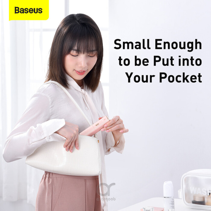 Baseus Tube Mini Portable Fan Pink