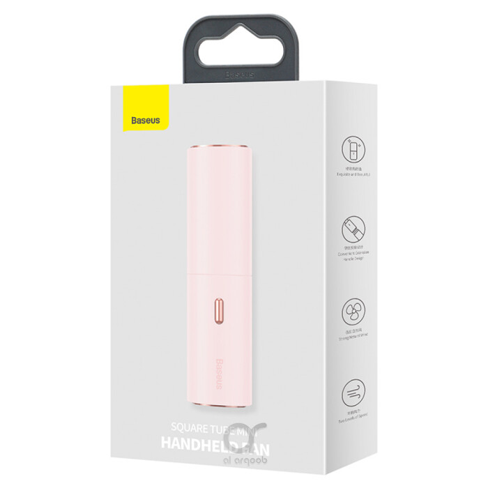Baseus Tube Mini Portable Fan Pink