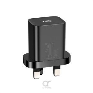 Baseus Super Si 1C fast wall charger USB Type C 20W UK Power Delivery black