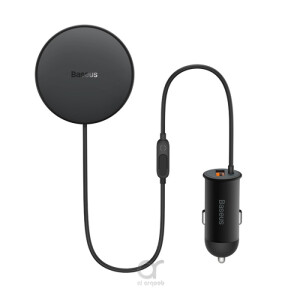 Baseus wireless car charger with MagSafe 15W holder for air vent + USB-A 25W black (CW01)