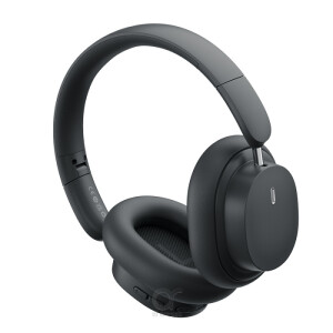 BASEUS Bowie D05 Wireless Bluetooth Headset قابلة للطي HiFi Stereo Music Headphone - Gray
