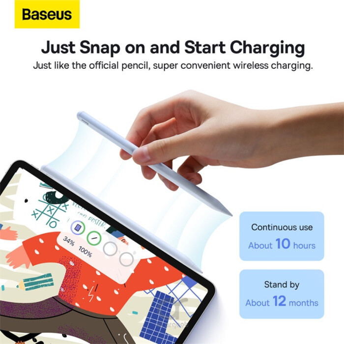Baseus Smooth Writing 2 Series Wireless Charging Stylus Portable Touch Screen Capacitive Pencil with Nib
