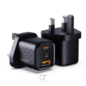 Voltme Revo 30 Duo USB-C & USB-A Wall Charger (30W) Black