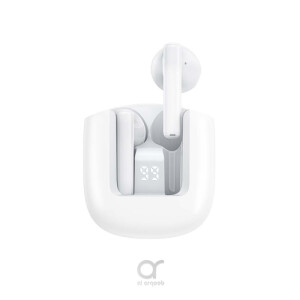 Brave Harmony E-25 TWS Wireless Earphone With Built-in Microphone & Digital display White