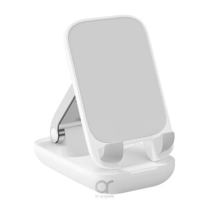 Baseus Seashell Series حامل هاتف قابل للطي على شكل قمر أبيض