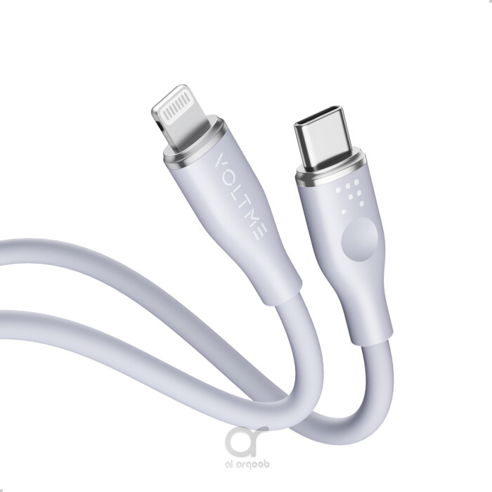 Voltme Powerlink Moss Liquid Silicon Cable Type C to Lightning 3A / 1.2M Zinc-Alloy Connector