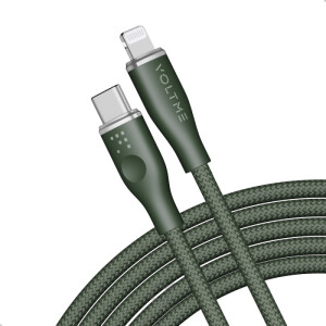 Voltme Powerlink Rugg Double Nylon Cable Type C to Lightning 3A (2.0M) Zinc-Alloy Connector