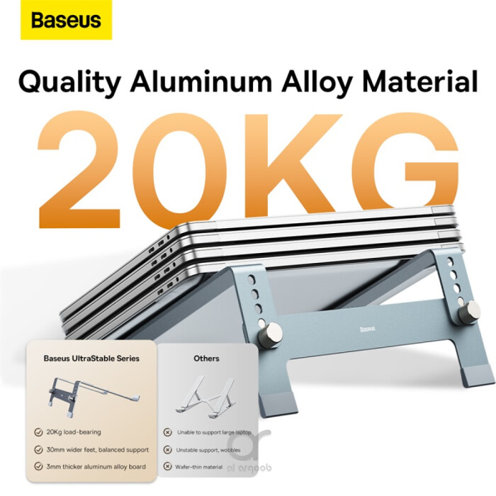 Baseus UltraStable Series Desktop Laptop Stand (4-Gear Adjustable) Space Grey