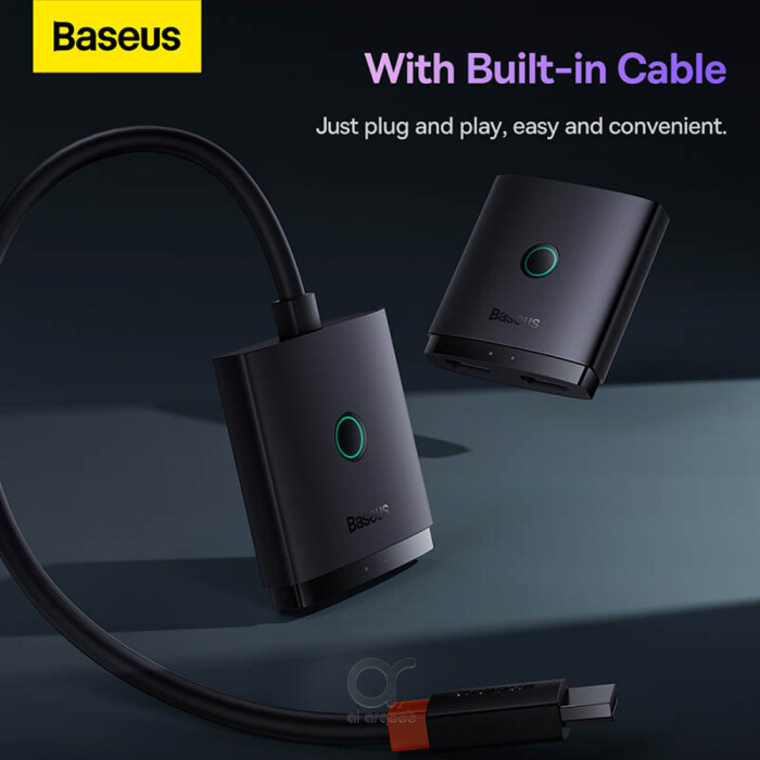 Baseus AirJoy Series 2-in-1 Bidirectional HDMI Switch with 1m Cable