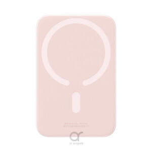 Baseus Magnetic Mini Wireless Fast Charge Power Bank 2022, 6000mAh 20W Pink, With Simple Series Charging Cable Type-C to Type-C (20V/3A) 30cm White