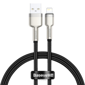 Baseus Cafule Series Metal Data Cable USB to IP 2.4A 0.25m Black