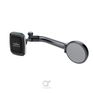 Brave Magnetic Car Phone Holder BHL-48 - Foldable, 360° Rotatable, Universal for All Type Phones - Black