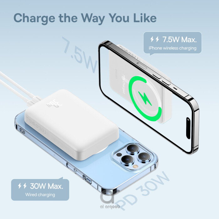 Baseus Magsafe Power Bank 10000mAh 30W PD Fast Charging Magnetic Wireless  Charger External Battery For iPhone 15 14 13 Pro Max