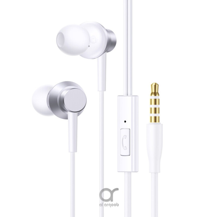 Baseus Encok HZ11 3.5mm Jack Wired Earphone,  Universal Headset In-Ear Headphone With Mic - White