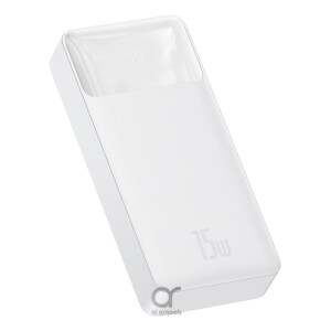Baseus Bipow 20000mAh Fast Charging Power Bank 15W | Digital Display | 2xUSB, USB-C, Micro - White
