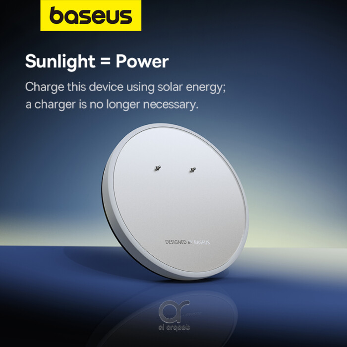 Baseus C-Mic CM10 Solar Charging Single Ear Wireless Earphone for Car - White