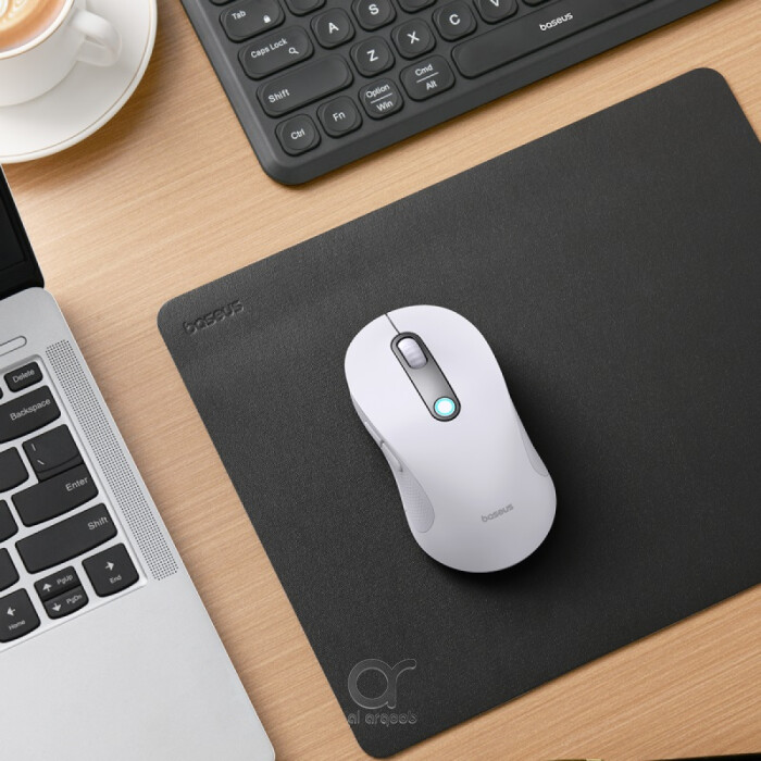Baseus F02 Ergonomic Dual-Mode Wireless Mouse | Bluetooth 5.2 and 2.4Ghz Connectivity, Silent Buttons, 5 DPI Modes