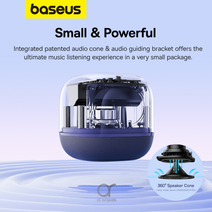 Baseus AeQur V2 Wireless Speaker - 360° Sound and Powerful Bass. TWS Dual-Pairing. Shop now for 30 hours of playtime