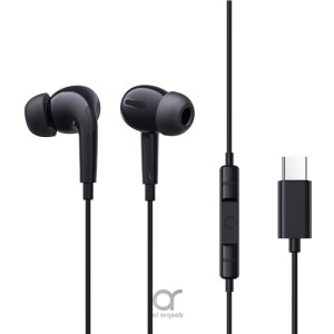 Baseus Encok CZ18 Type-C Wired Earphone, In-Ear Noise Isolation Headphone With Noiseless HD Mic - Black