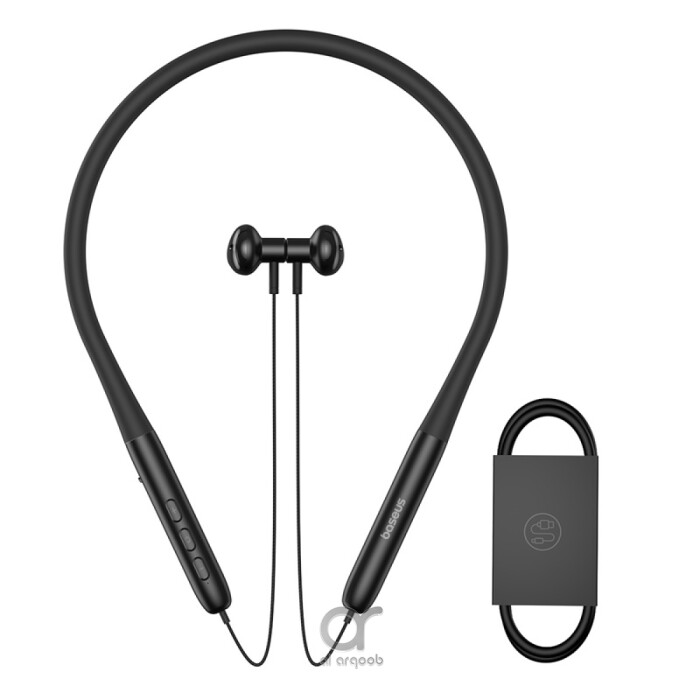 Baseus Bowie P1 Neckband Wireless Earphones - 30H Playtime, V5.2 Bluetooth Headphones, Magnetic In-Ear Earbuds, IPX5 Waterproof - Black