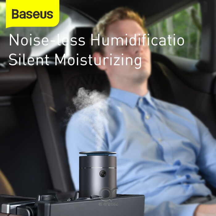 Baseus Car Diffuser &amp; Humidifier – USB Aroma Freshener (Grey)