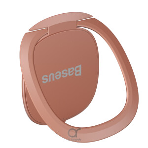 Baseus Invisible Phone Ring Holder | 360 Degree Rotating Metal Finger Grip Adjustable Phone Holder & Stand - Pink