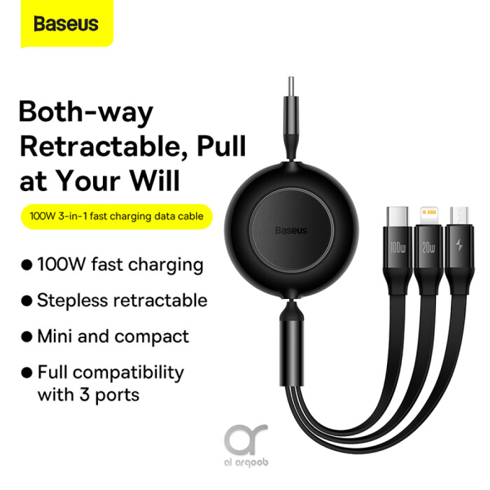 baseus-bright-mirror-2-series-retractable-cable-3-in-1-fast-charging-data-cable-type-c-to-type-c-lightning-micro-3-5a-1-2m-black