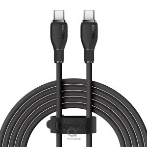 Baseus Pudding Series Fast Charging Cable With High-Speed Data Transmission Type-C to Type-C 100W 5A 1.2M - Black