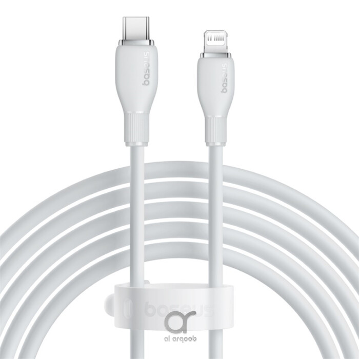 Baseus Pudding Series Fast Charging Cable With High-Speed Data Transmission Type-C to Lightning 20W 2.22A 2M - White