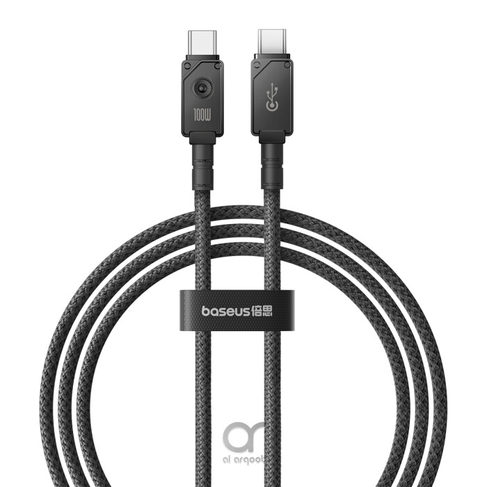 Baseus Unbreakable Series 100W PD Fast Charging Data Cable Type-C to Type-C 1M - Black