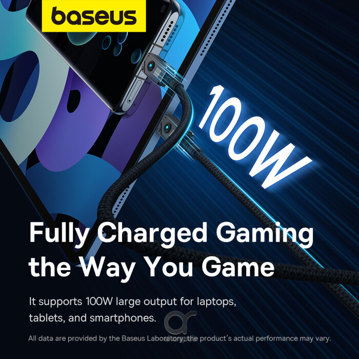 Baseus Unbreakable Series 100W PD Fast Charging Data Cable Type-C to Type-C 1M - Black