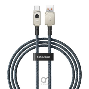 Baseus Unbreakable Series 100W Fast Charging Data Cable USB-A to Type-C 6A 1M - White