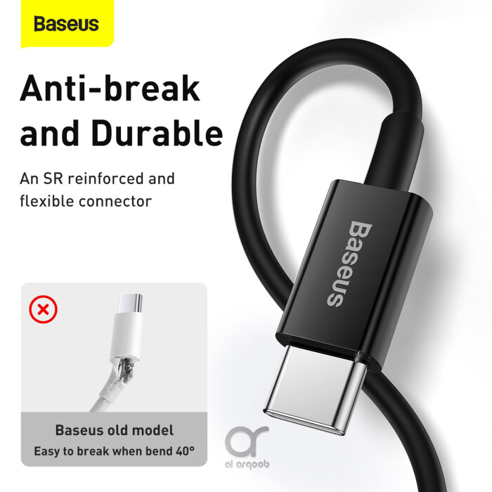 Baseus Superior Series PD 20W Type-C To Lightning Fast Charging Data Cable 1M - Black