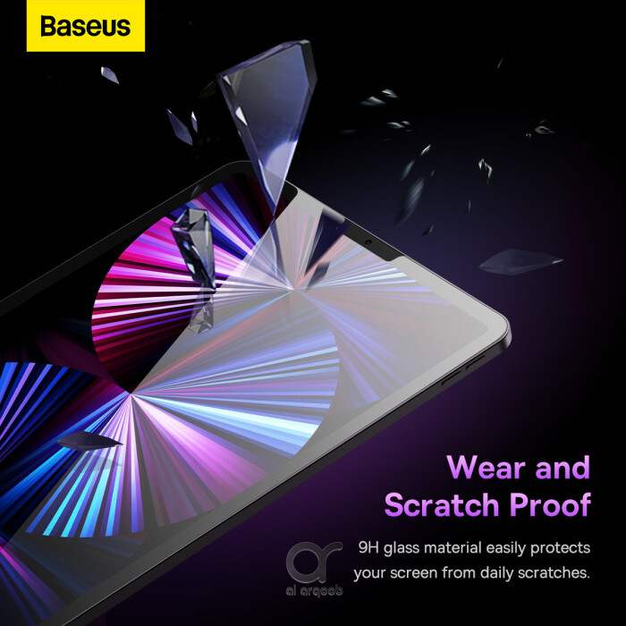 Baseus Crystal Series 0.3mm HD Tempered Glass Screen Protector for 11" iPad Pro 2018/20/21/22 10.9" iPad Air4/5 With Easy Installation Frame - Clear