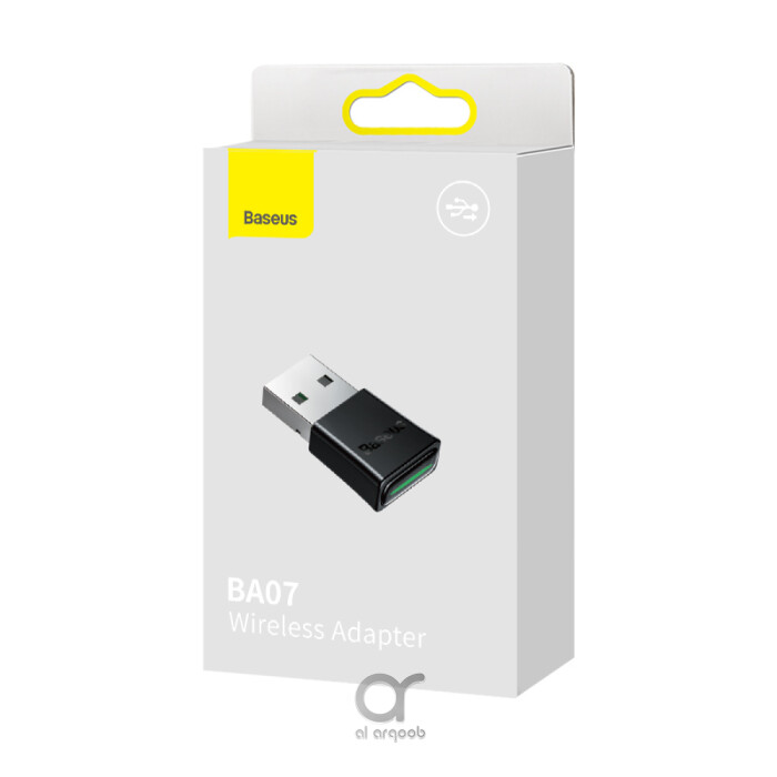 Baseus BA07 Mini Bluetooth Adapter for PC, USB 5.3 Wireless Bluetooth Dongle Receiver - Black