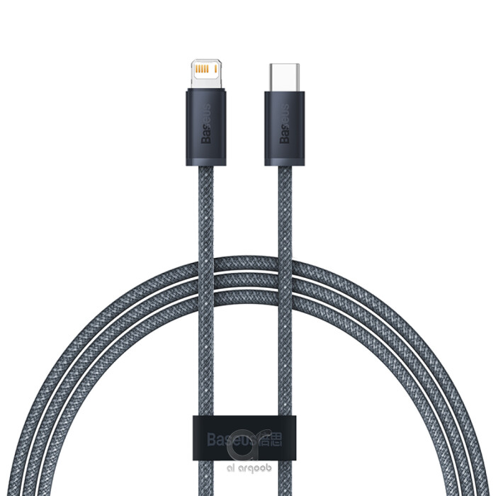 Baseus Dynamic Series Type-C to Lightning Cable - 20W PD Fast Charging & 480Mbps Data Transfer, Nylon Braided 1M - Black