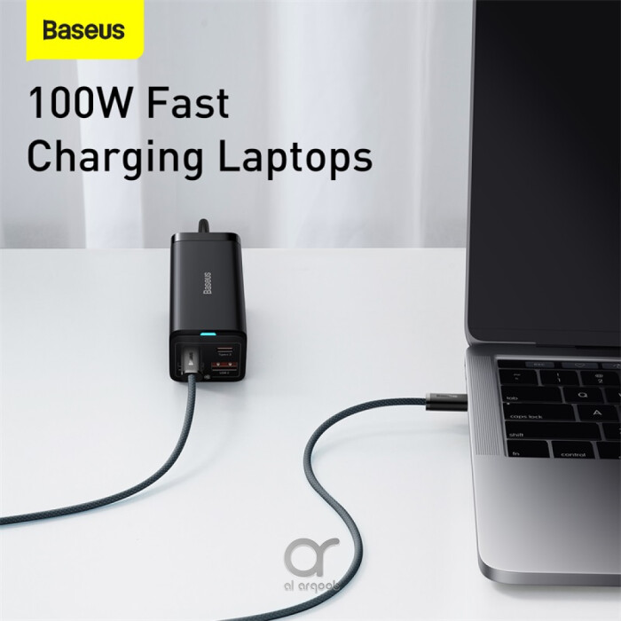 Baseus Dynamic Series Type-C to Type-C Cable - 100W PD Fast Charging & 480Mbps Data Transfer, Nylon Braided 1M - Blue