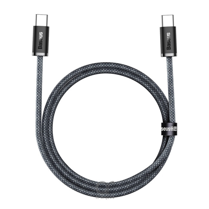 Baseus Dynamic Series Type-C to Type-C Cable - 100W PD Fast Charging & 480Mbps Data Transfer, Nylon Braided 1M - Black