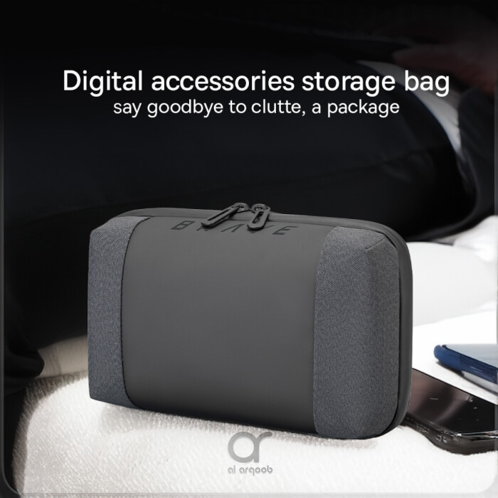 Brave Tech Pouch Organizer Portable Gadget Storage For Travel - BTP-01 - Black